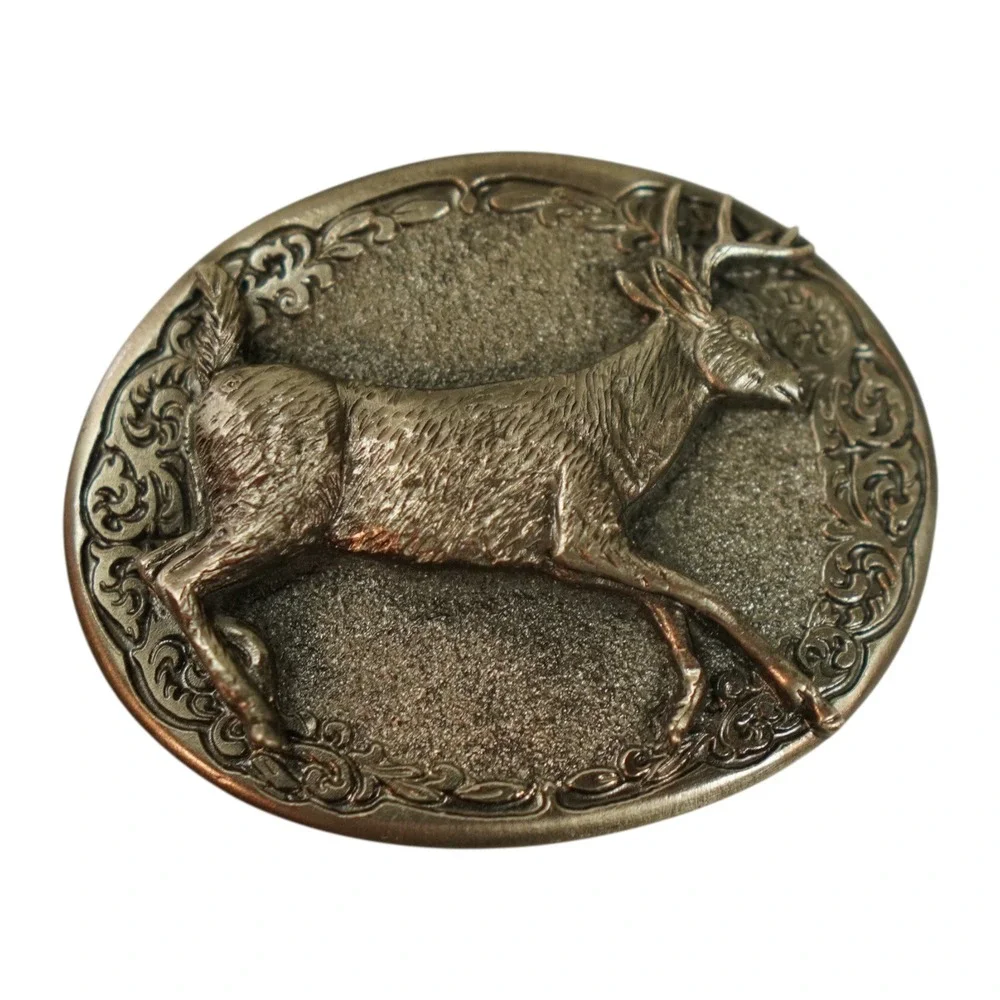 VTG‎ Great American Buckle 1981 Deer Buck Belt Buckle Serial # H502